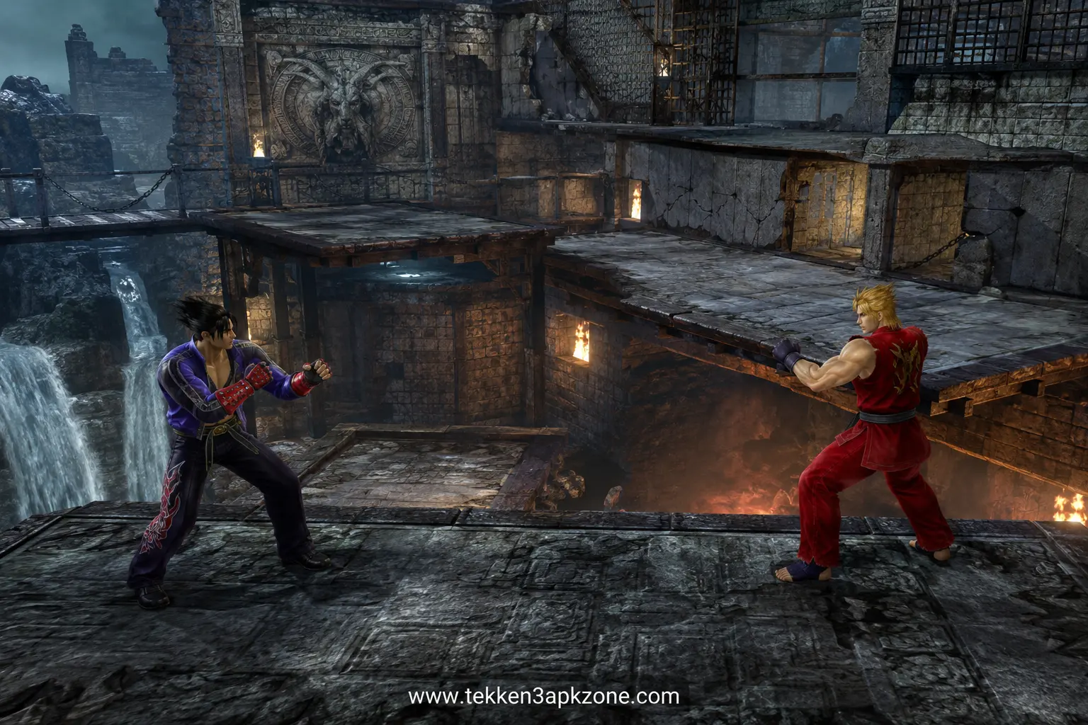 Multi Stages and Walls in Tekken 4