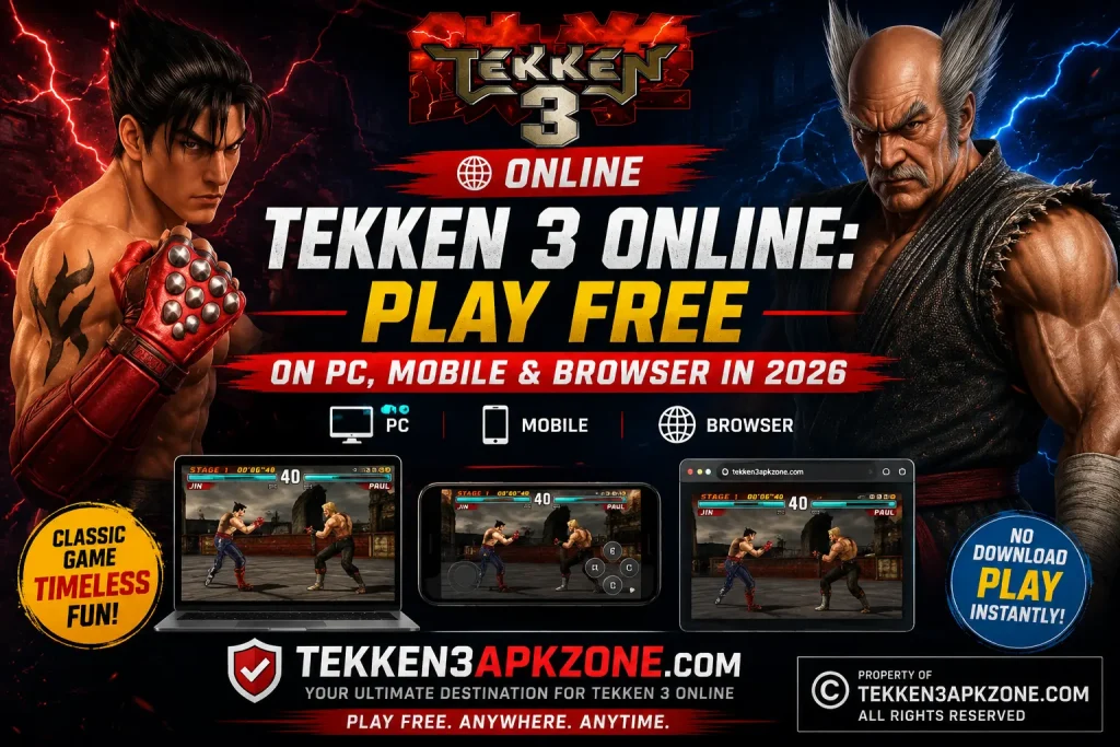 Tekken 3 Online Play Free on PC, Mobile & Browser in 2026